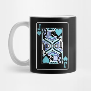 Jack of Hearts Pixel Art Bright Negative Mode Mug